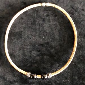 Cork Choker with Beads